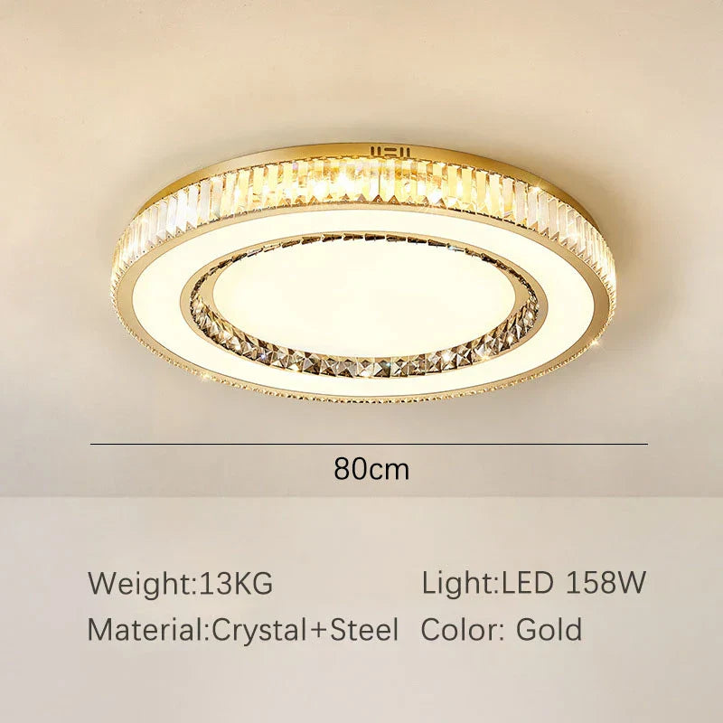 Gold Double Layer Chandelier