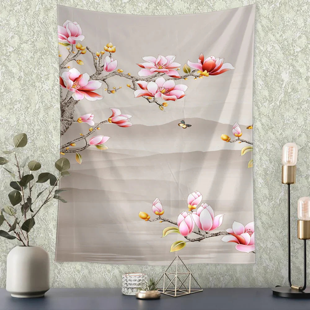 Decorbites™ Fliegender Kran Wandhänger Tapisserie für Zuhause Retro Wanddekoration