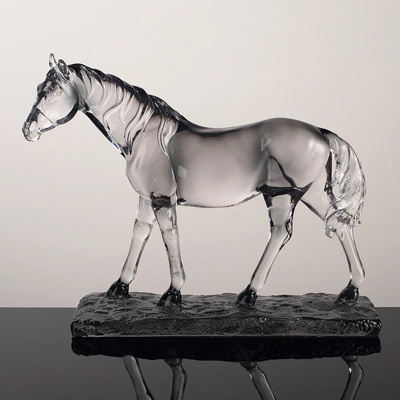Decorbites™ Klar Pferd Harz-Skulptur Dekorative Figur Heimdekoration