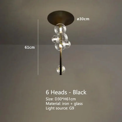 Decorbites™ LED-Blase-Leuchter aus klarem Glas-Kugeln als Hängeleuchte für Esszimmer & Bar