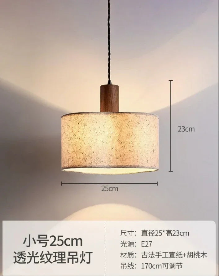 Decorbites™ Sahne Wabi-sabi Kronleuchter Lampe Retro Japanischer Stil Schlafzimmer Dekor Beleuchtung