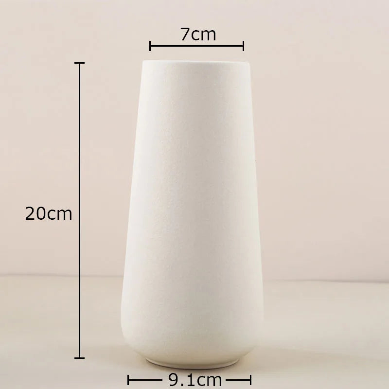 Decorbites™ Gradient Keramik Vase Zylinder Schreibtischdekoration Blumenvasen Modernes Raumdekoration