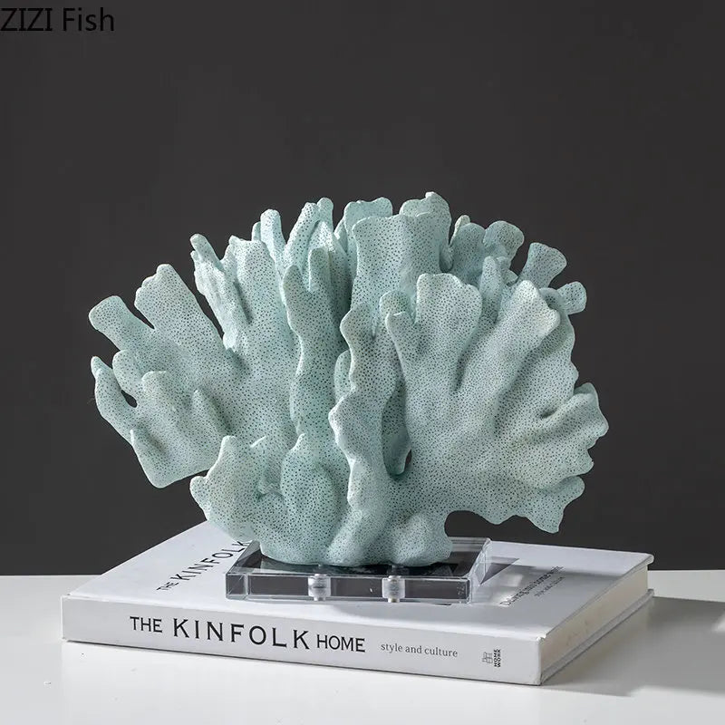 Decorbites™ Korallenharz-Statue Schreibtischdekoration Moderne Heimdekoration Ornamente