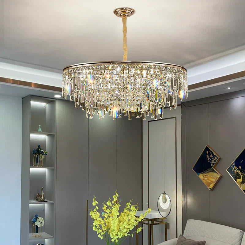Decorbites™ Kristall-LED-Kronleuchter für Wohnzimmer, Esszimmer und Schlafzimmer – Hochwertige Luxusbeleuchtung