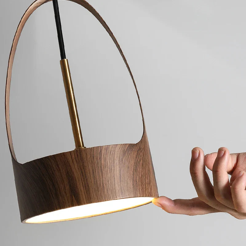 Decorbites™ LED-Holzmaserung-Kronleuchter für Ambiente im Esszimmer, Wohnzimmer und Schlafzimmer
