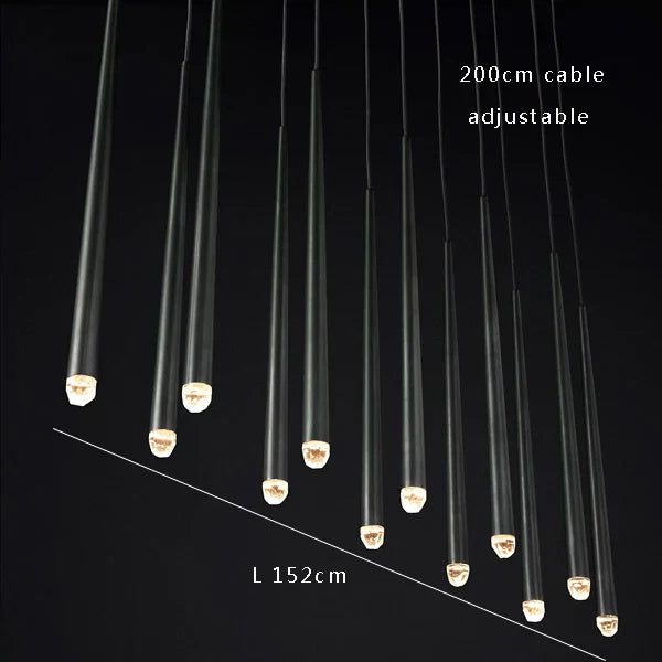 DecorBites™ Crystal Water Drop Ceiling Chandelier for Classic Living Room Decor