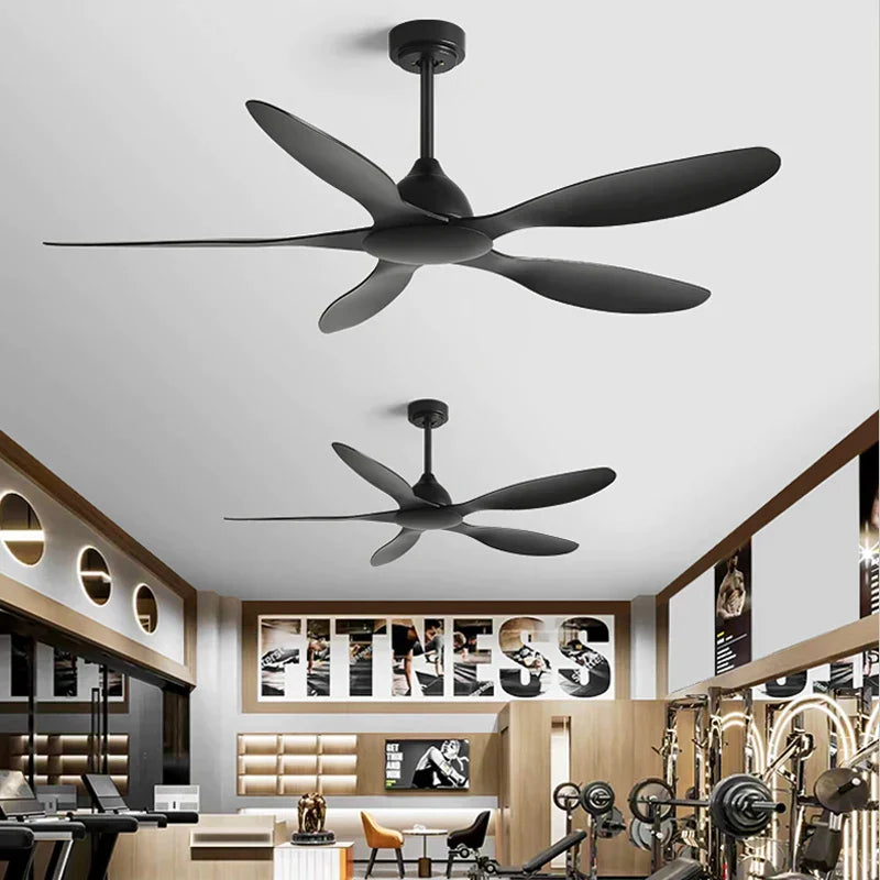 Decorbites™ 56-Zoll Deckenventilator: Modern, Fernbedienung, Kommerziell, Büro, Industrie, Lampenloser Elektroventilator