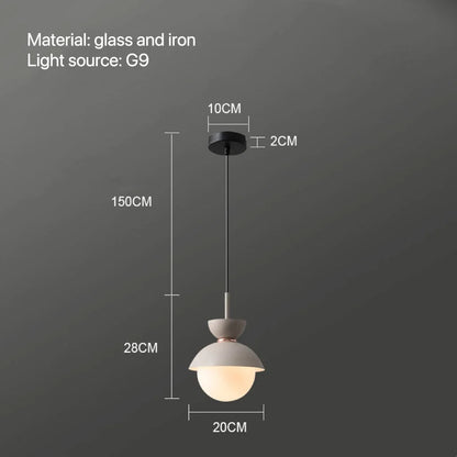 Decorbites™ Glas-Kugelleuchte: Moderne nordische Leuchte für die Einrichtung zu Hause, Küche, Esszimmer, Schlafzimmer