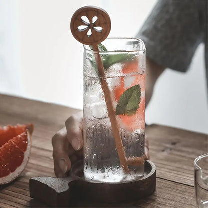 Decorbites™ Kreatives Quadratisches Glas-Kaltgetränke-Becher – Große Kapazität für Eiskaffee und Milchtee