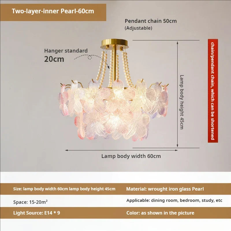 Decorbites™ Blattloser Kristall-Lüster: Moderne französische Beleuchtung für Wohnzimmer und Schlafzimmer