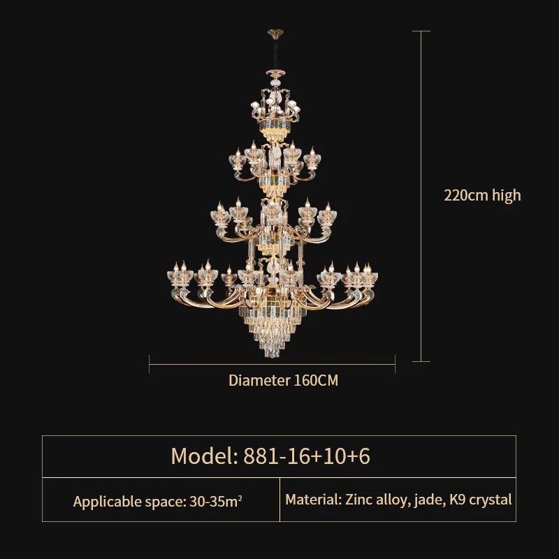 Decorbites™ Kristall-Esszimmer-Lüster: Eleganter europäischer Stil Wohnzimmerleuchte, Schlafzimmer-Dekoration