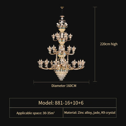 Decorbites™ Kristall-Esszimmer-Lüster: Eleganter europäischer Stil Wohnzimmerleuchte, Schlafzimmer-Dekoration