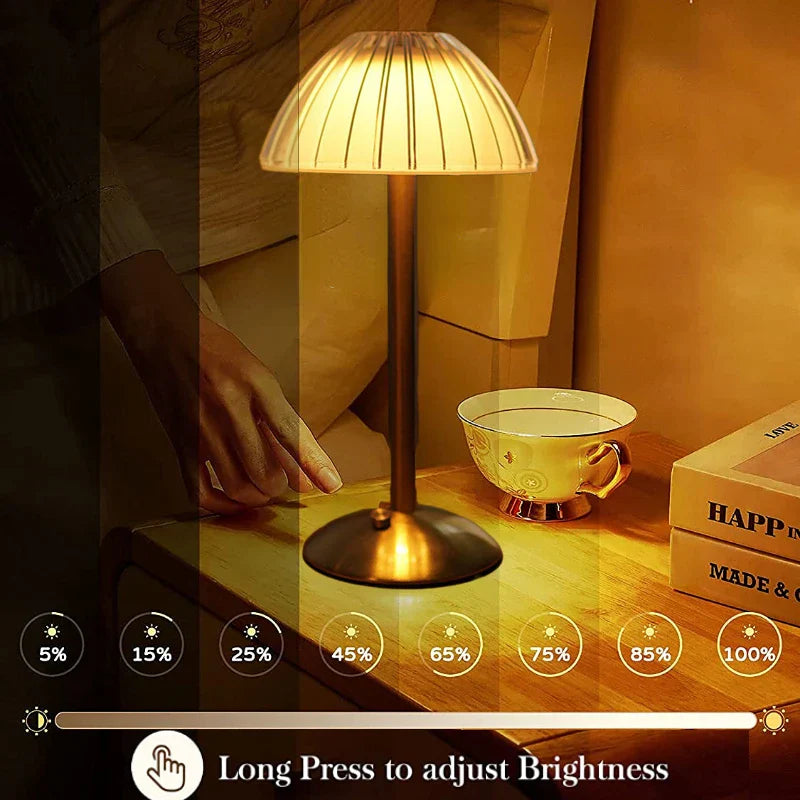 DecorBites™ Diamond Touch Sensor LED Table Lamp: Elegant Nordic Bedroom Decoration