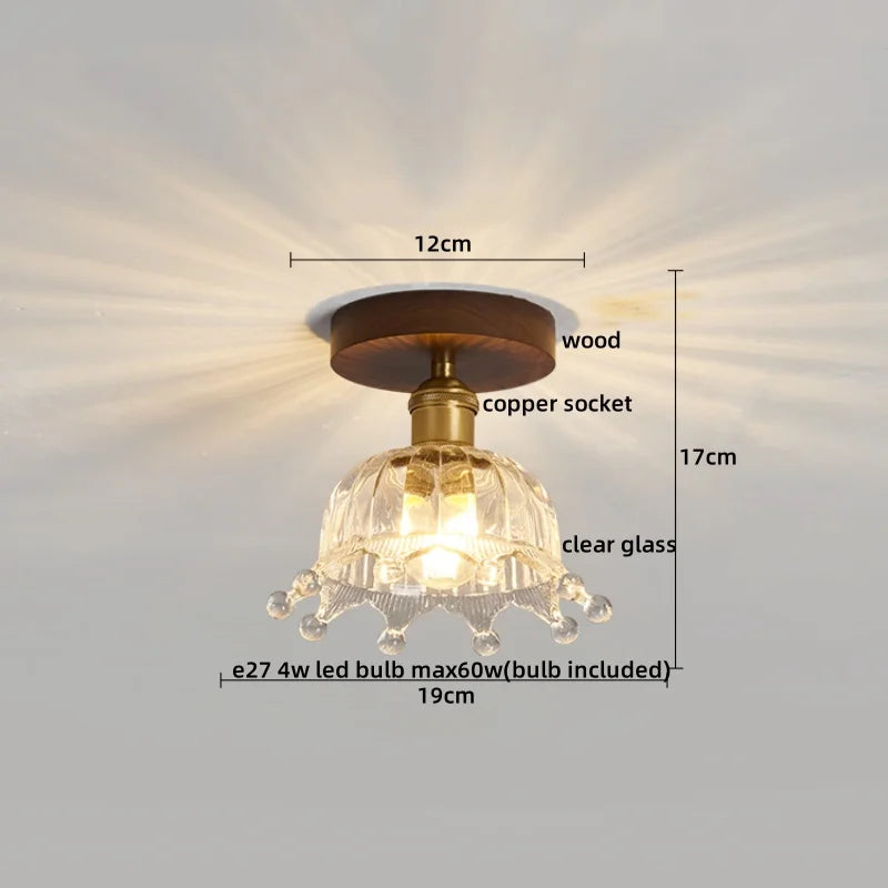 DecorBites™ LED Ceiling Light Modern Style Indoor Lighting Aluminum Glass Nordic Lamp