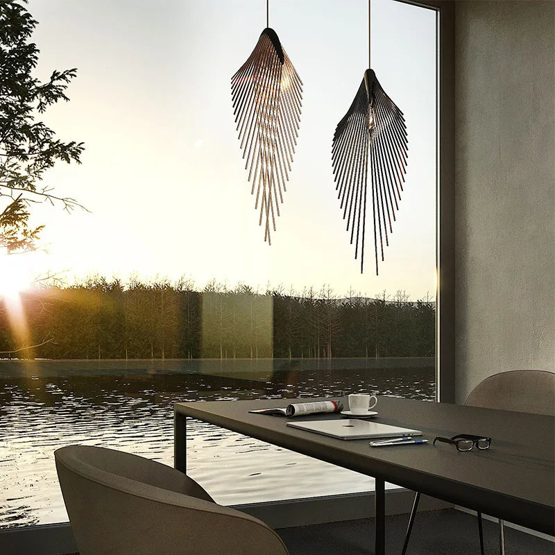 Minimalist Leaf Pendant Light