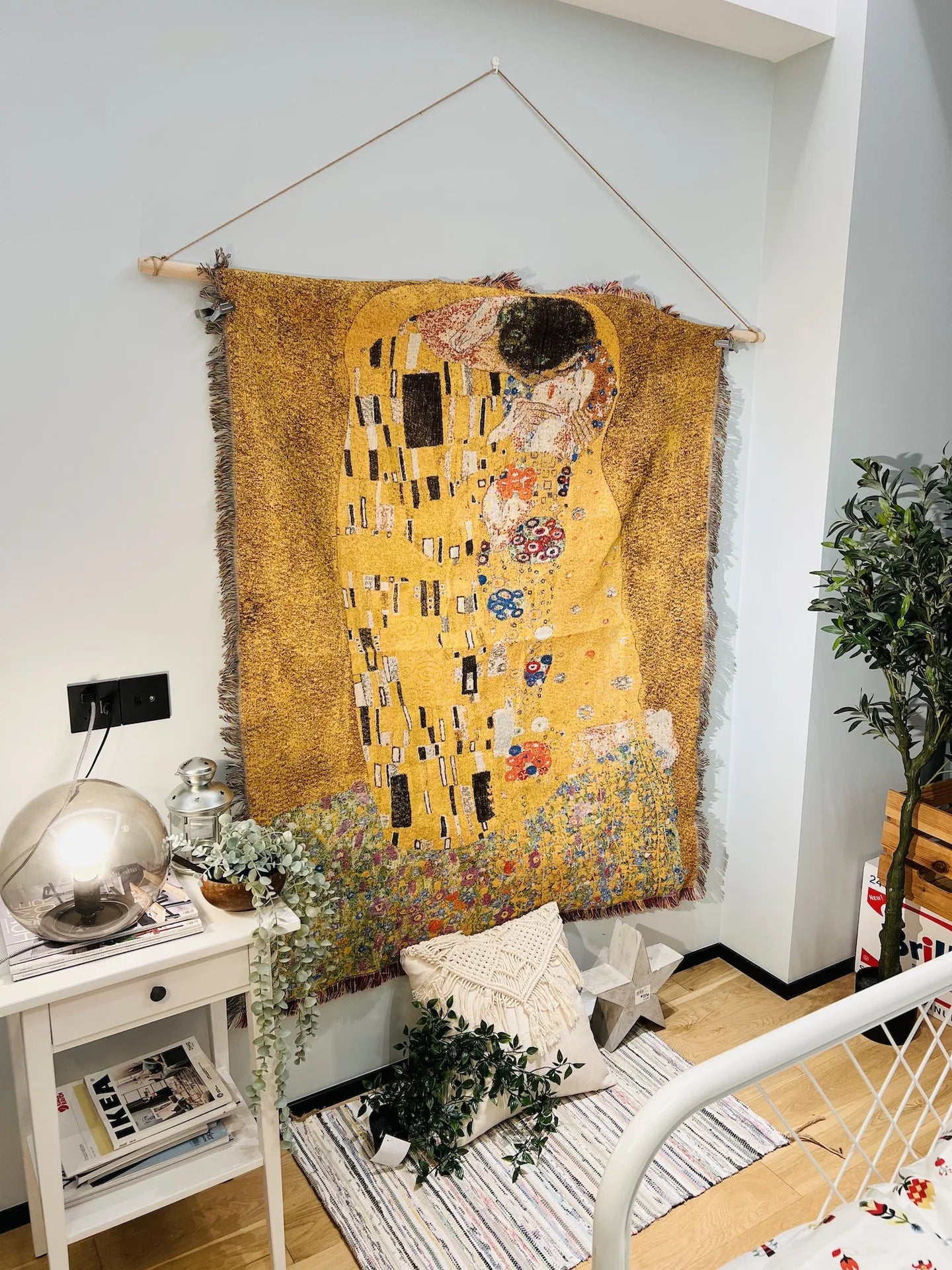 Decorbites™ Gustav Klimt Der Kuss Kunst-Muster Baumwoll-Decke