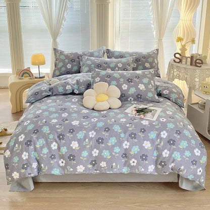 Decorbites™ Baumwoll-Bettwäsche-Set mit Druck für süßen, gemütlichen Schlaf