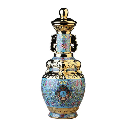 Decorbites™ Jingdezhen Keramik-Weinflasche 5 kg hochwertiges versiegeltes Set Weißweinkrug