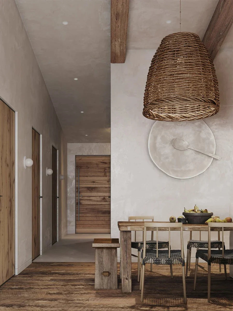 Decorbites™ Handgefertigte Rattan-Küstenresort-Hängeleuchte - Wabi-Sabi-Lebensstil
