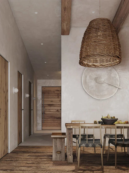 Decorbites™ Handgefertigte Rattan-Küstenresort-Hängeleuchte - Wabi-Sabi-Lebensstil