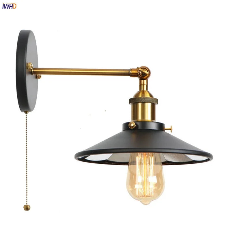 Gold LED Wall Lamp For Coffee Bars And Bedrooms