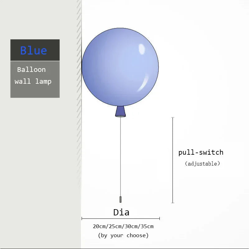 Decorbites™ Bunte Ballon-LED-Wandleuchten mit Speicherfunktion