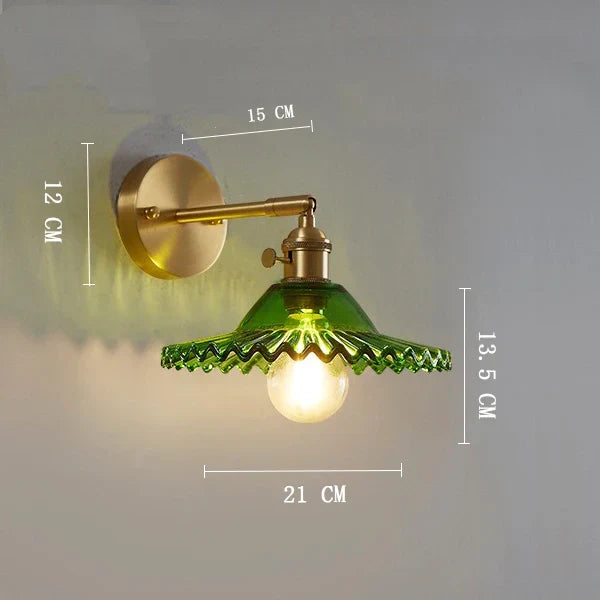 Decorbites™ Klar-Glas-LED-Wandlampe mit Kupfer-Zugschalter Moderne Wandlampe