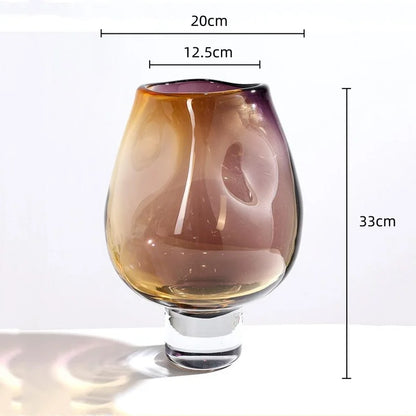 DecorBites™ Gradient Glass Vase Flower Arrangement Home Decor Bouquet Vaseäß