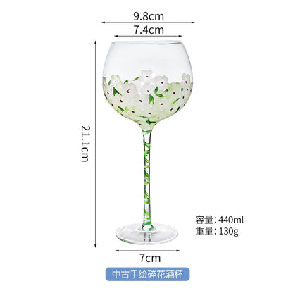 Decorbites™ Handbemalter Glasbecher: Kreative Rotweingläser für Hochzeitsfeiern