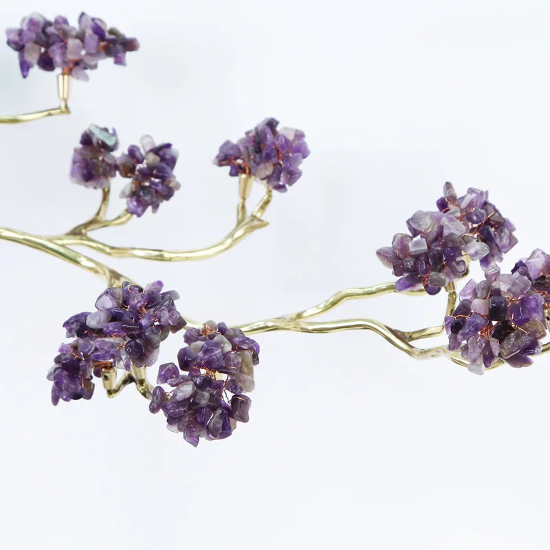 DecorBites™ Crystal and Brass Metal Decorative Figurine for Room Decoration