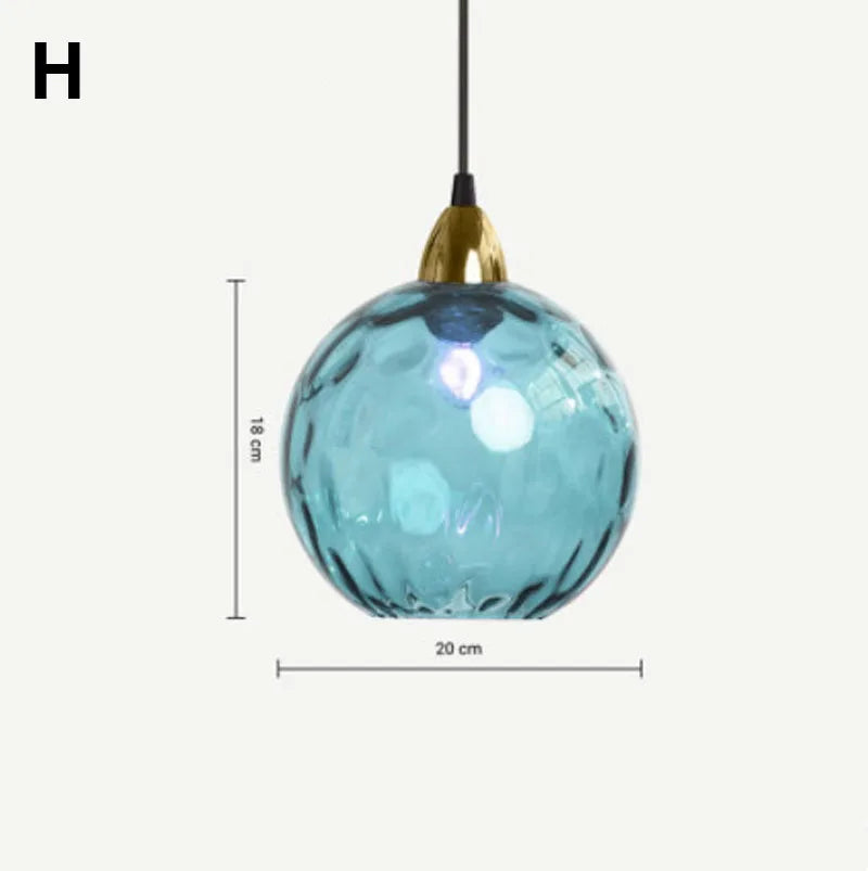 Decorbites™ Glas-Kugelluster-Hängeleuchten - Modernes nordisches Design für Küche, Schlafzimmer oder Restaurant