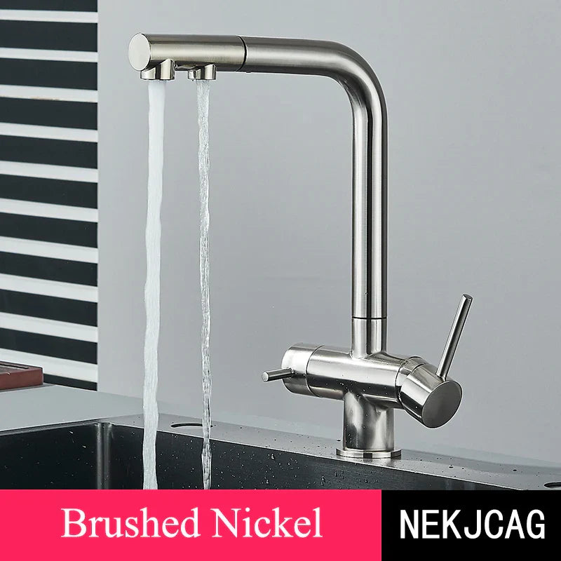 Decorbites™ Küchenarmatur mit Wasserfilterhahn und Zweifach-Dusche
