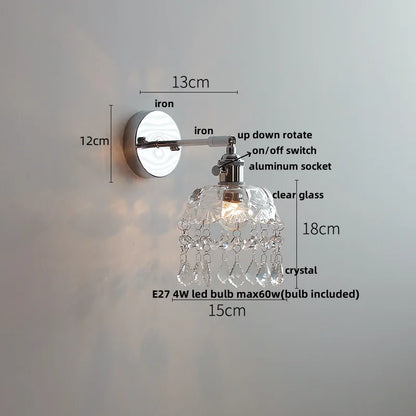 Decorbites™ Kristall-LED-Wandleuchte – Moderne nordische Wohnzimmer-Nachttischlampe