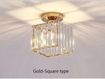 DecorBites™ Crystal LED Chandelier for Aisle, Hallway, and Living Spaces