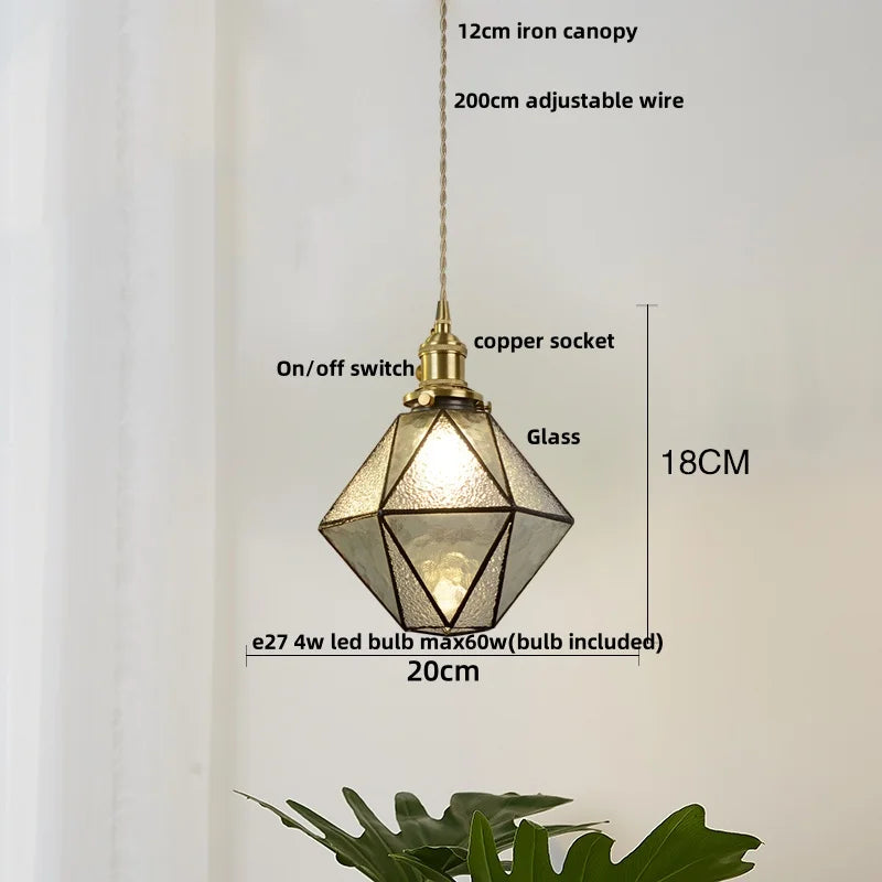 Decorbites™ Glas-LED-Hängeleuchte: Handgefertigte japanische Stil verstellbare Hängeleuchten