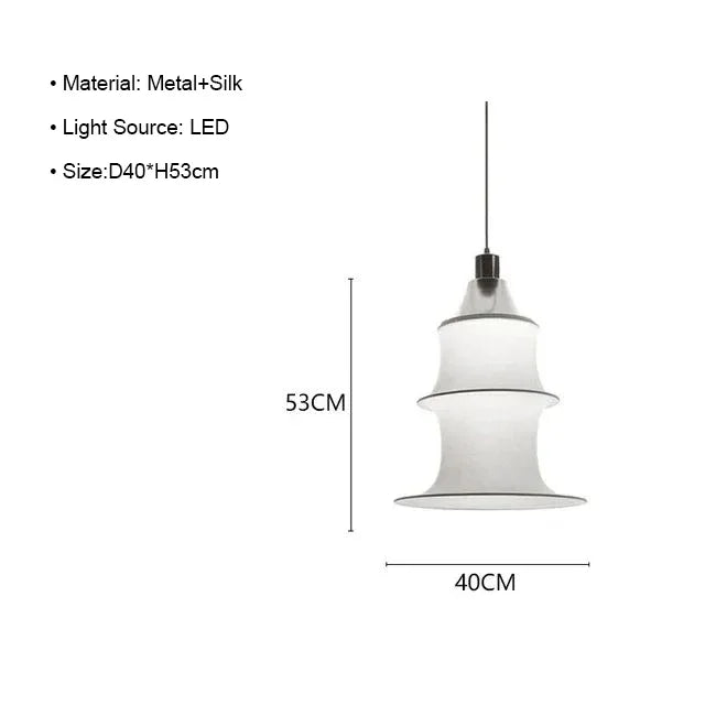 Decorbites™ Sahne-Seide Japanische LED-Stehlampe für modernes Wohnzimmer-Dekor