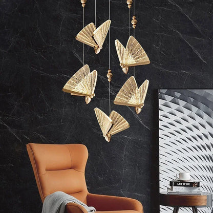 Decorbites™ LED-Schmetterlings-Hängeleuchte für Schlafzimmer und Wohnzimmer: Moderne Kronleuchter-Fixture-Lampen
