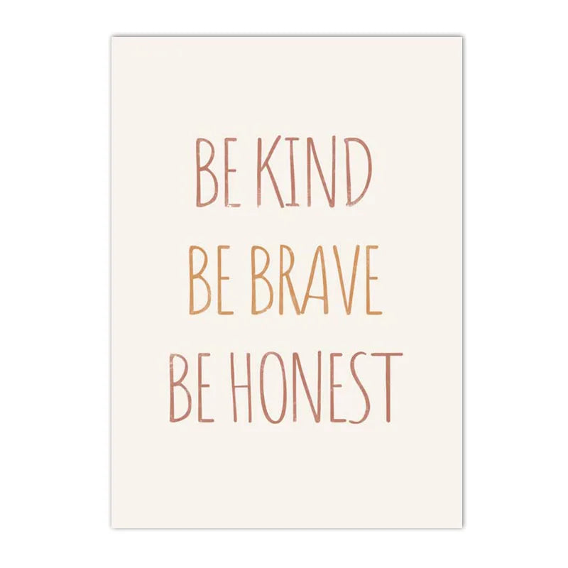 Alpaca Unicorn Rainbow Bear Heart Poster Alphabet Quotes Prints Boho Nursery Wall Art Canvas Painting Pictures Kids Room Decor