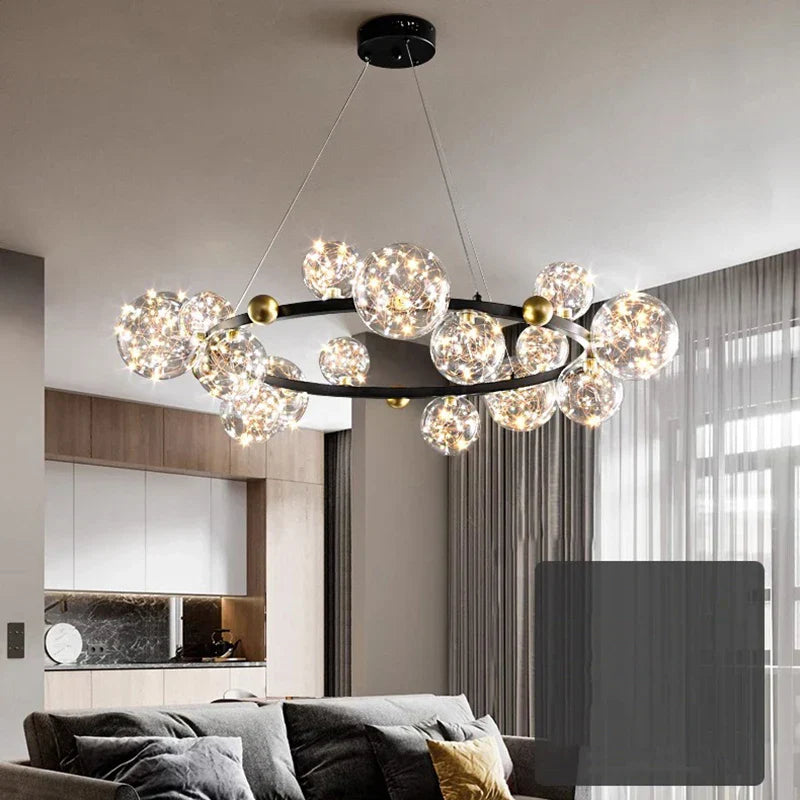 Decorbites™ Kristall-Leuchter: Moderne Treppen-Pendantlampe für Wohnzimmer, Innenbeleuchtung