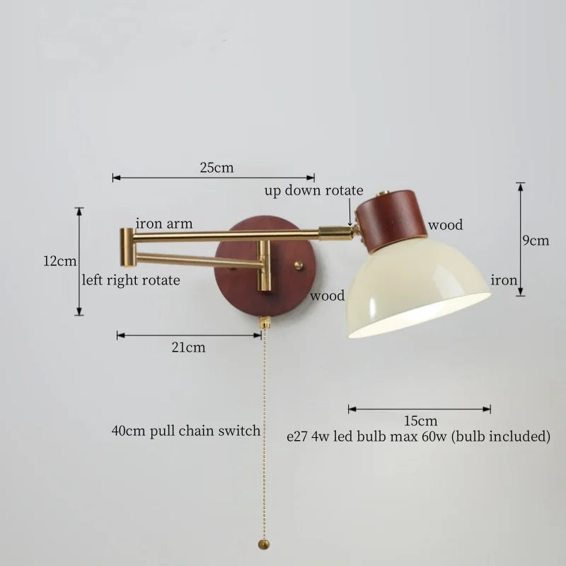 Decorbites™ Cremige Eisen LED Wandlampe für Schlafzimmer Wohnzimmer Badezimmer Spiegel Treppenlicht