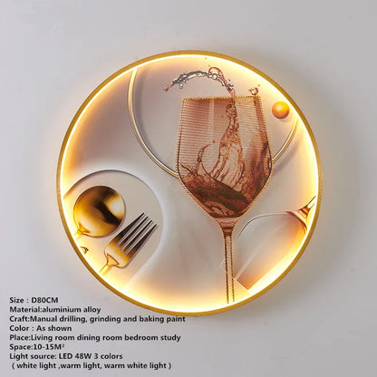 DecorBites™ LED Fishes Wall Picture Sconces: Creative Bedroom Lighting Fixture