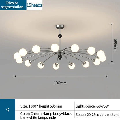 Decorbites™ Sahne-Wind-Leuchter: Luxuriöser postmodernistischer Flurleuchter für Wohnzimmer, Schlafzimmer und Restaurant