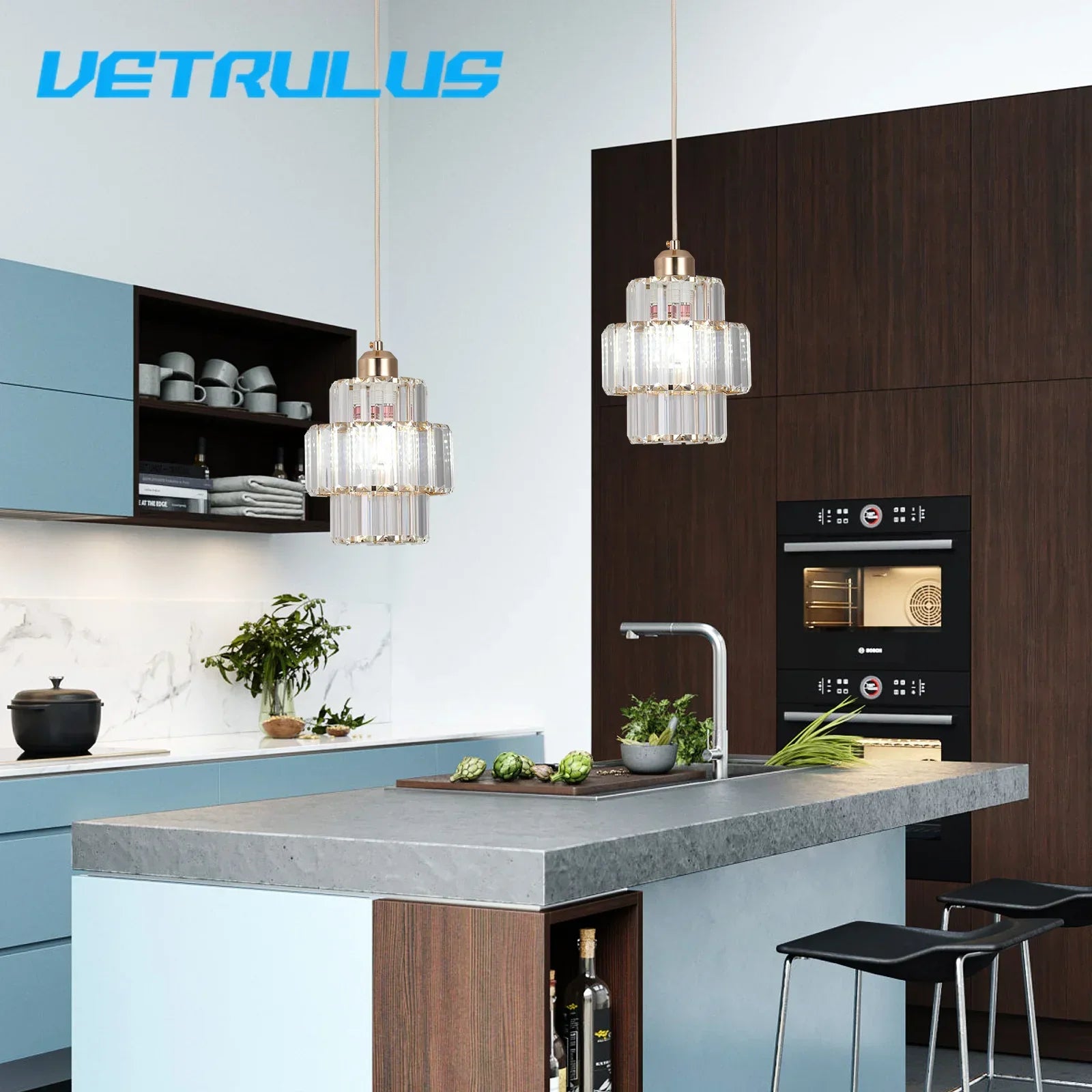 Decorbites™ K9-Kristall-Hängeleuchte LED-Deckenleuchte Nordische Kronleuchter für das Wohnzimmer