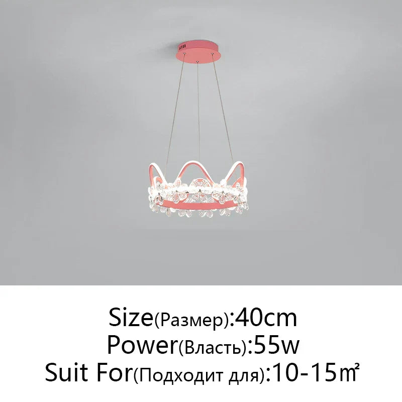 Decorbites™ Kristallblumenring-Leuchter für modernes Wohn- und Schlafzimmer