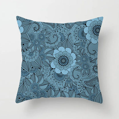 DecorBites™ Geometric Square Pillowcase Ethnic Retro Sofa Pillow Cover 45x45cm Home Decor