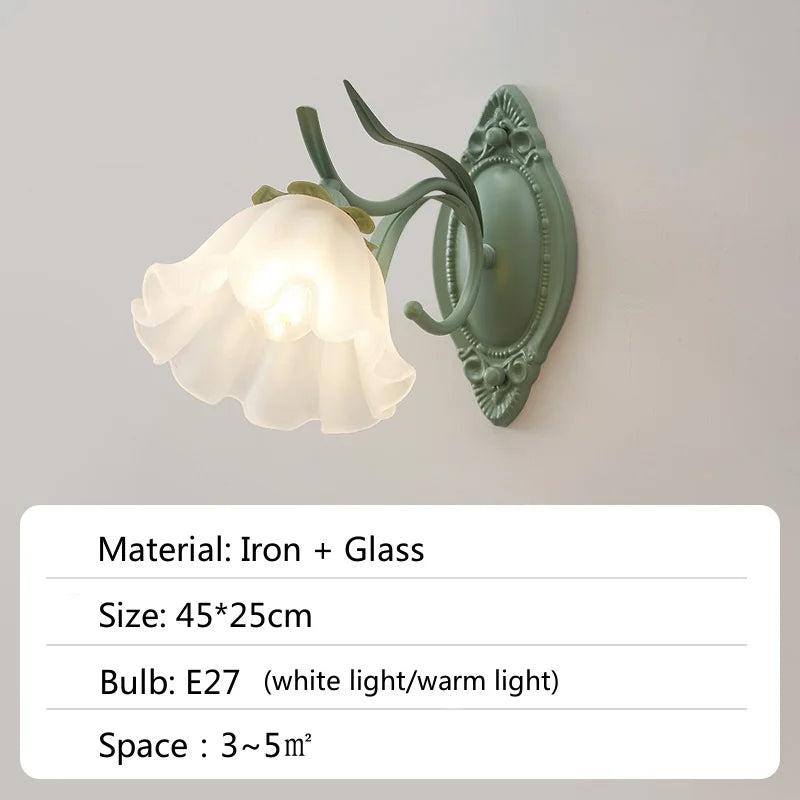 Decorbites™ Französisches Retro-LED-Blütenkronleuchter für Schlafzimmer, Restaurant, Wohnzimmer
