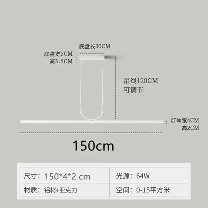 DecorBites™ LED Ceiling Chandelier for Dining Room - Modern Minimalist Pendant Lamp