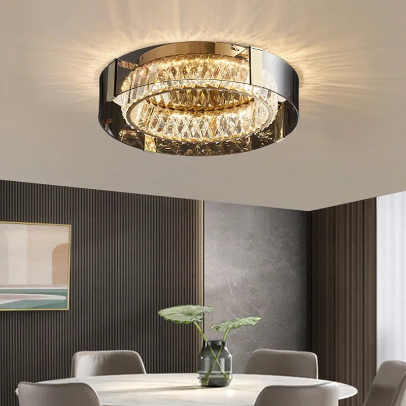 Decorbites™ Kristall-LED-Deckenleuchter dimmbar luxuriöse moderne Raumdekoration Schlafzimmerleuchte