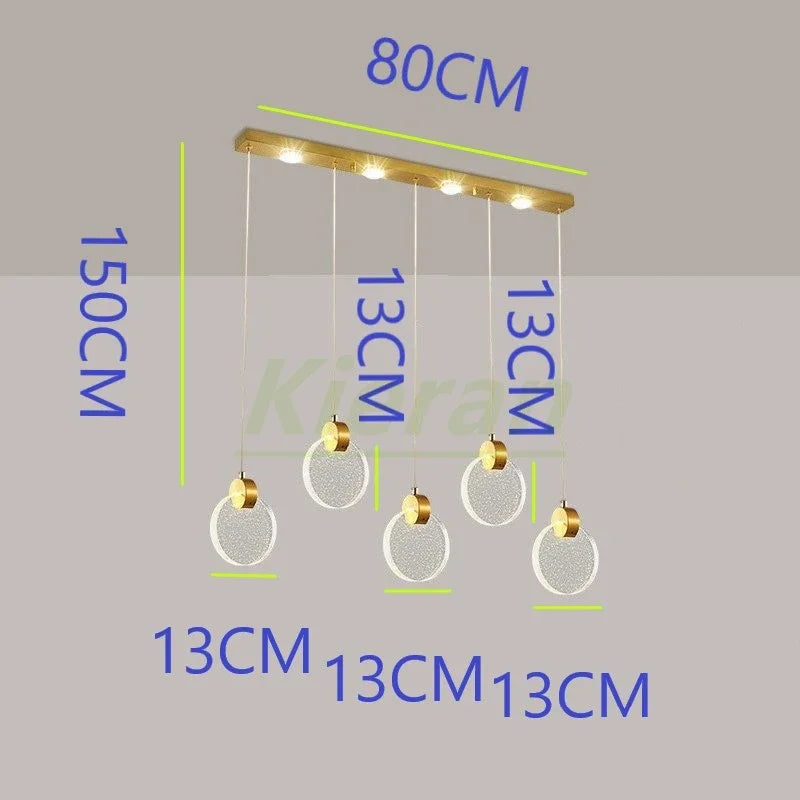 Decorbites™ Kristall-LED-Kronleuchter: Moderne 5-Kopf-Highlight für Schlafzimmer-, Bar- und Arbeitszimmerdekoration