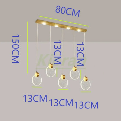 Decorbites™ Kristall-LED-Kronleuchter: Moderne 5-Kopf-Highlight für Schlafzimmer-, Bar- und Arbeitszimmerdekoration